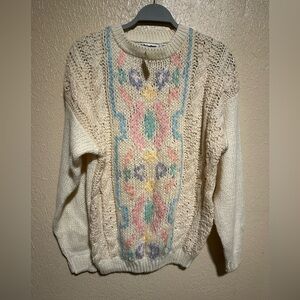 Vintage Gitano Sweater‎ Chunky Knit Size Medium Deadstock